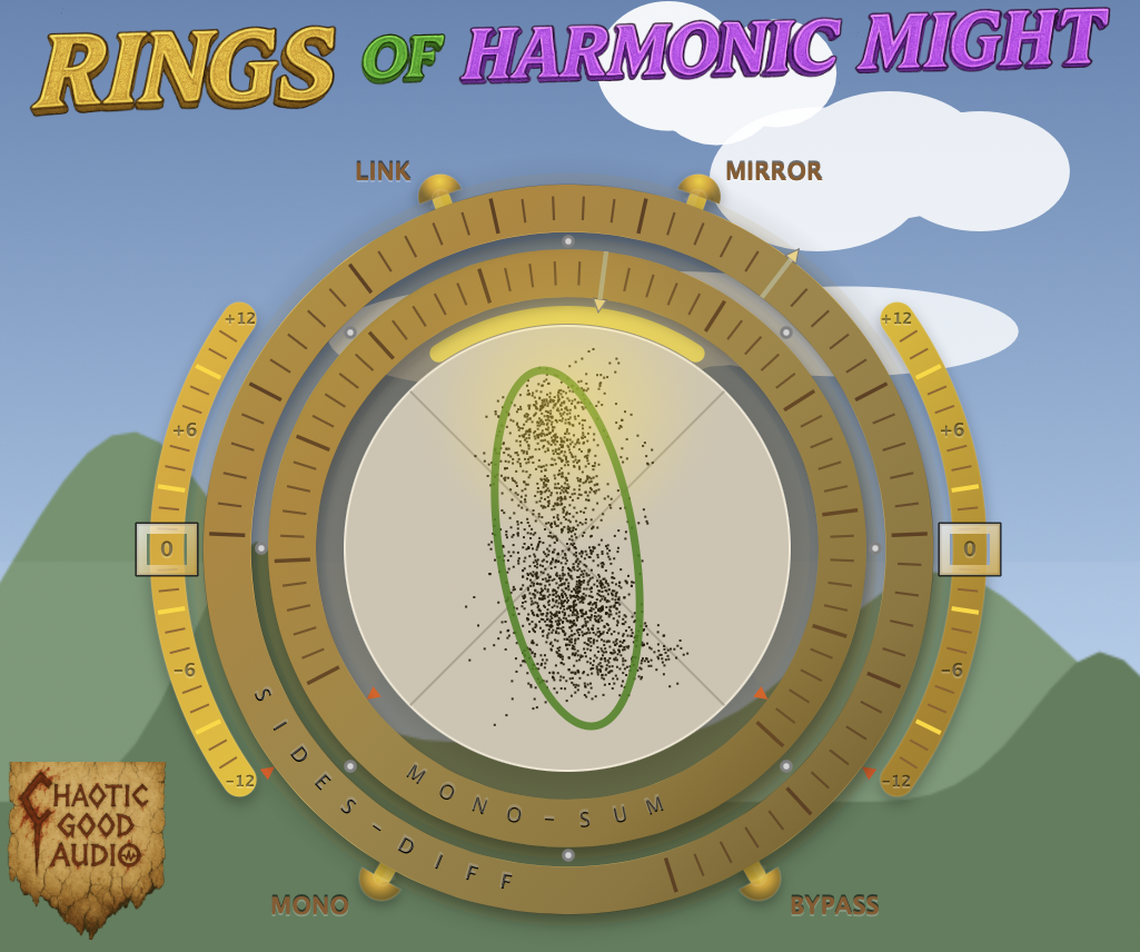 Rings of Harmonic Might plugin interface